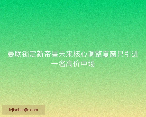 曼联锁定新帝星未来核心调整夏窗只引进一名高价中场